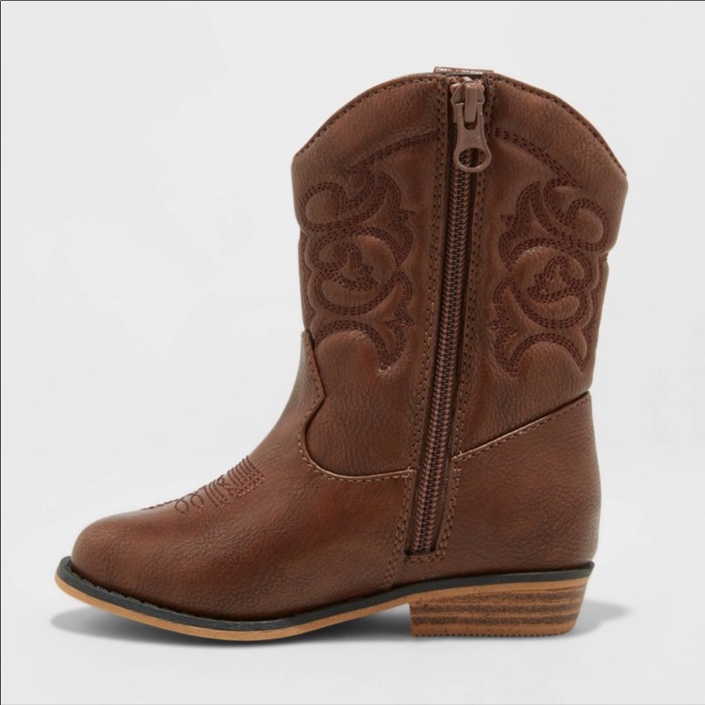 Cat & Jack Memphis Zipper Western Boots